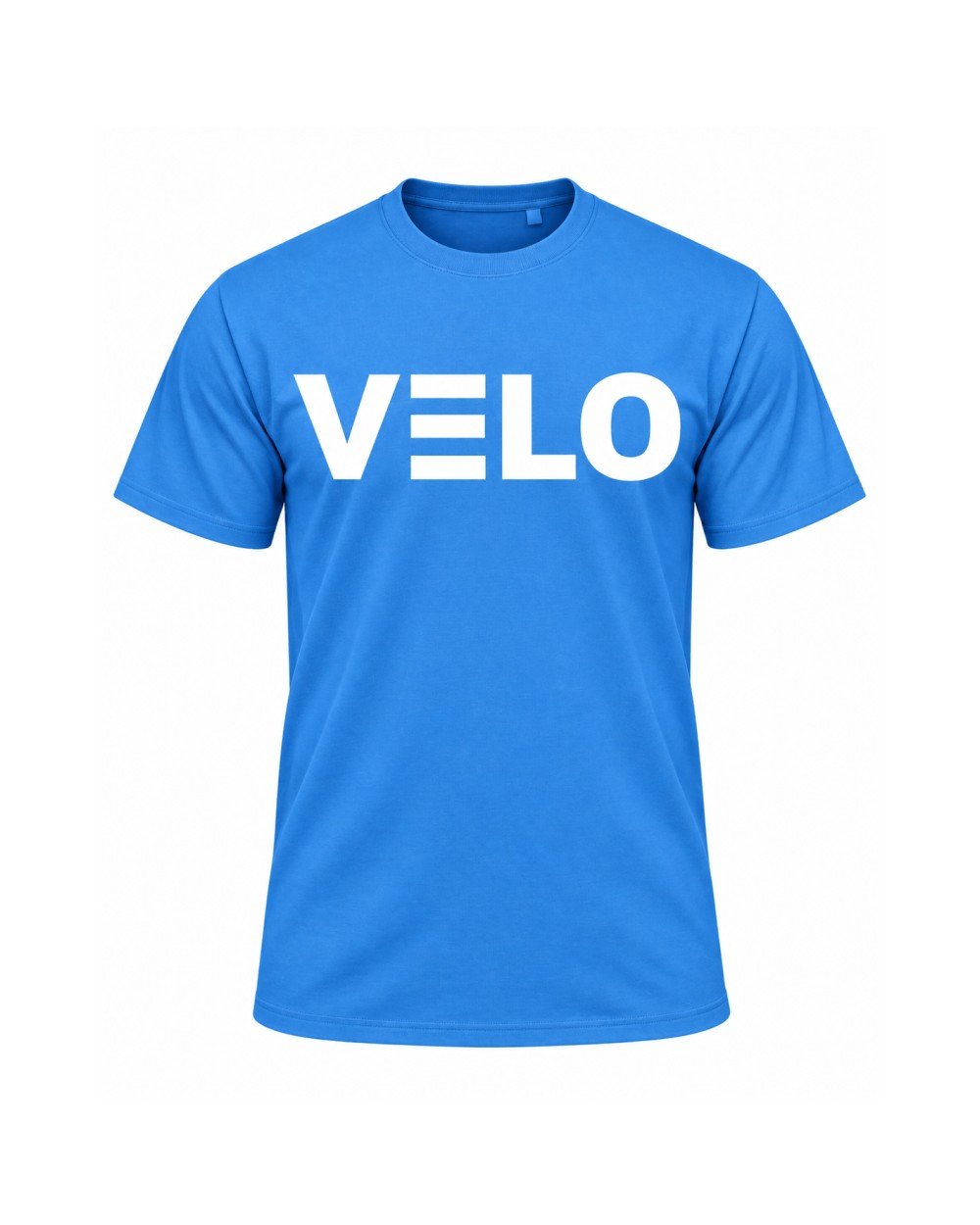YAKUDO VELO light blue t-shirt with VELO logo